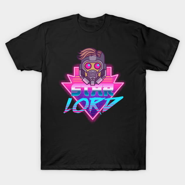 Star Lord Retro T-Shirt by Jetnder